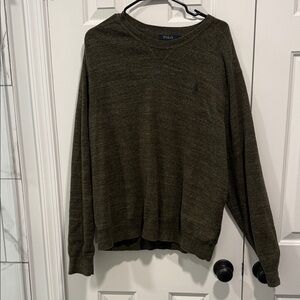 Polo by Ralph Lauren Men's Dark Green Crewneck Sweater